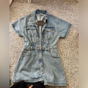 Denim romper